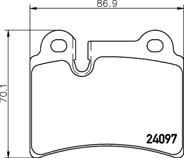 Bremsbelagsatz Scheibenbremse Hella Pagid 8DB 355 011-861 FüR VW Touareg 7L6 7LA-image