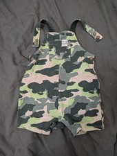 MS baby boy zielony moro pobyt chłodne letnie ogrodniczki 6-9m