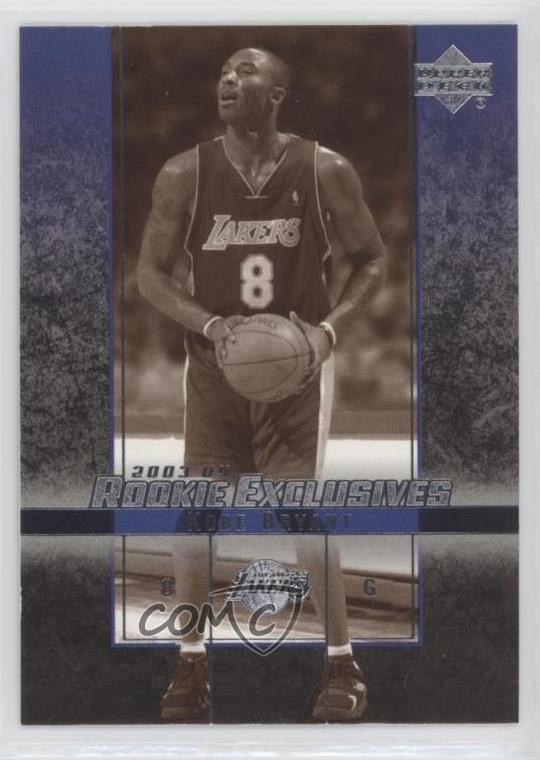2003-04 Upper Deck Rookie Exclusives Black & White Kobe Bryant #59 HOF sq1