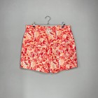 Short de bain homme Lacoste orange motif tropical taille 6 (XL)