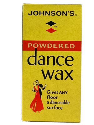 Johnsons Powdered Dance Wax Vintage original box for display 1950s 