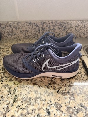 Nike Zoom Strike Men's Low Top Lace Up Mesh Sneakers Blue/White Rubber Sole
