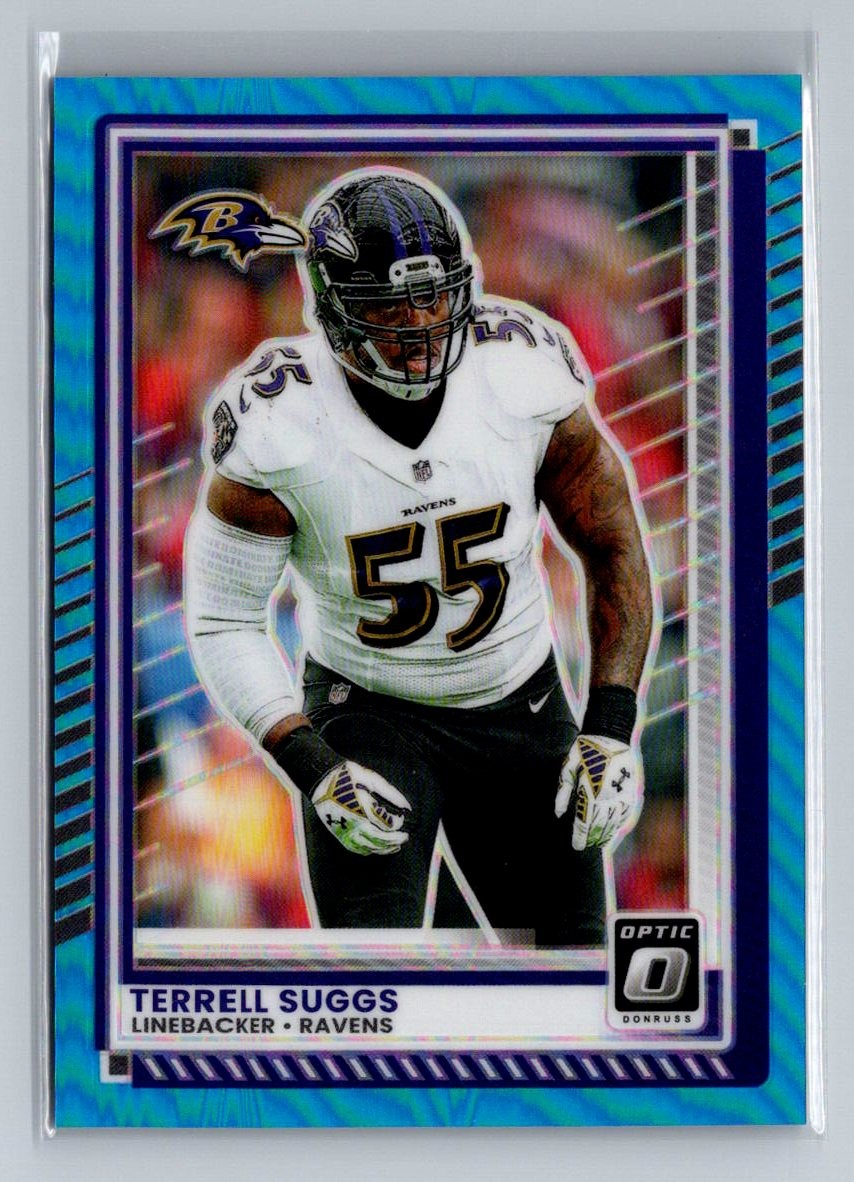 2025 Donruss Optic #96 Terrell Suggs Aqua #/349