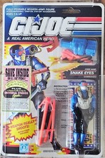 G.I. Joe Snake Eyes v4 MOC Hasbro 1991 READ With Case