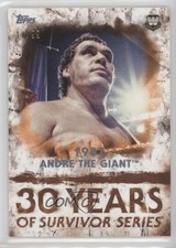 2018 WWE Undisputed 30 Years of Survivor Series Orange 17/99 Andre the Giant 0ad
