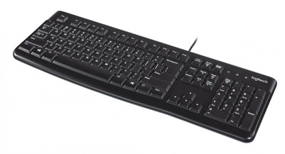 Logitech K120 Tastatur US Layout USB Keyboard 105 Tasten Schwarz NEU / OVP