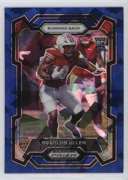 2024 Panini Prizm Draft Picks Blue Ice Prizm 55/99 Braelon Allen #129 Rookie RC