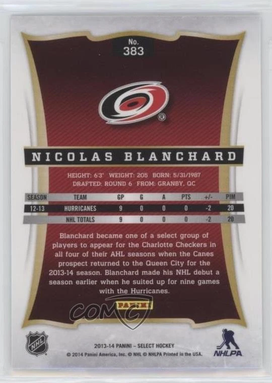 2013 Rookie Anthology Select Update Spring Expo Cracked Ice Nicolas Blanchard RC - Image 2 of 2