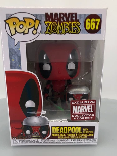 Funko POP! Marvel Deadpool with Headpool #667 Vinyl Figure DAMAGED BOX SEE PICS