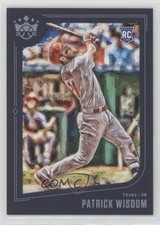 2019 Panini Diamond Kings Short Print Blue Framed Patrick Wisdom #104 0g7t