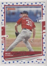 2020 Donruss Photo Variation Independence Day Max Scherzer (Red Jersey) #123 9bp