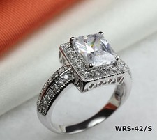 5.88 CT VINTAGE STYLE 925 STERLING SILVER ENGAGEMENT RING WEDDING RING WRS-42