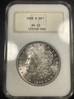 New Listing1898 O Morgan Silver Dollar $1 NGC MS63 Gold Embossed Fatty Holder