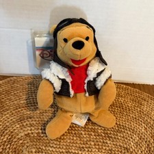 Disney Store - 8" Bean Bag Plush - Winnie the Pooh - Pilot Pooh