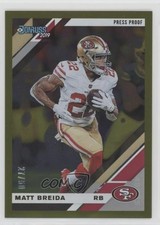 2019 Panini Donruss Press Proof Gold 27/50 Matt Breida #221 0o6v