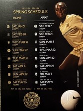 2025-2026 DALLAS TRINITY FC Schedule ⚽️ Soccer Sked COOL‼️ LARGE CARD