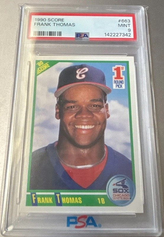 1990 Score Frank Thomas Rookie #663 RC PSA 9 MINT 🔥 White Sox HOF Invest