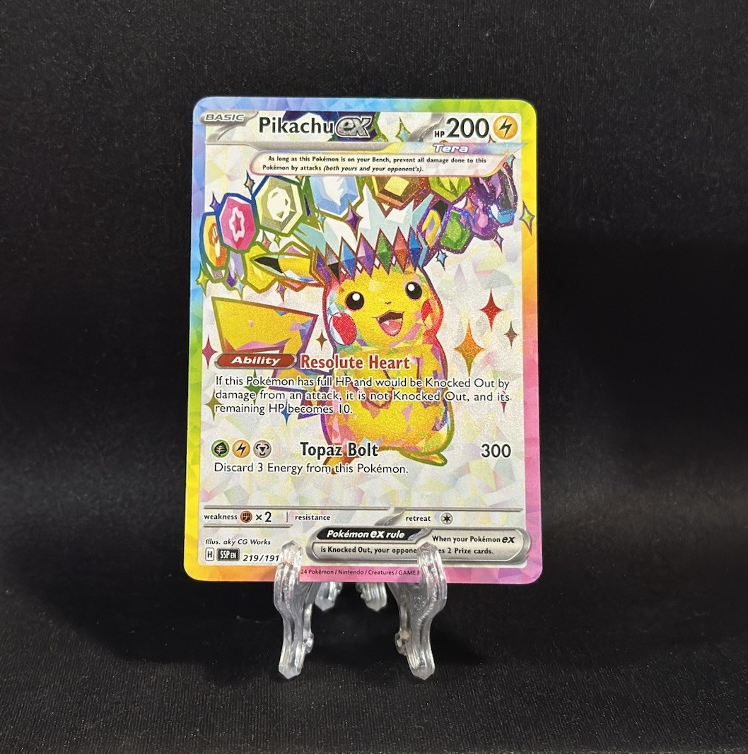 Pikachu ex 219/191 Sv08: Surging Sparks Holo - Pokemon TCG - NM