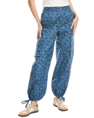 Cinq À Sept Denim Floral Zola Pant Women's Blue 2