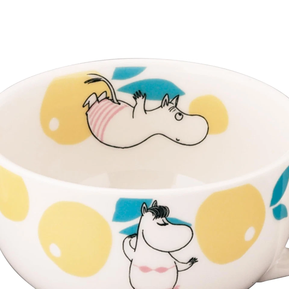 Taza sopa Yamakasyoten MOOMIN amarilla 400 ml Japón limitada NUEVA 2025 Foto 4 de 4