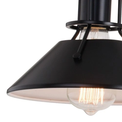 Vaxcel Lighting W0414 Canton 3 Light 29"W Vanity Light - Black / Matte White - Picture 4 of 10