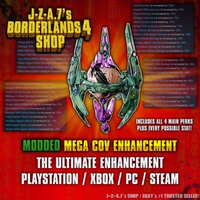 Borderlands 4  MODDED MEGA ROLL COV ENHANCEMENT BL4  PC-PS-XBOX 