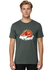 Sleeping-Dragon-10 Mens Graphic Tee, 100% Cotton, Casual Summer Wear