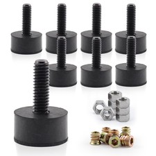 5/16 Rubber Adjustable Furniture Leveler   8 Pack Leveling Feet Screws in Threa