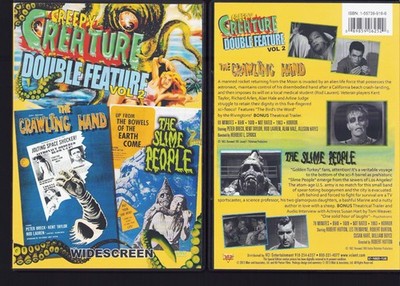 Creepy Creatures Vol. 2: The Crawling Hand / The Slime People (DVD) MOD Like New