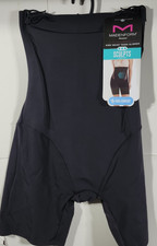 Flexees Maidenform High Waisted Thigh Slimmer Shapewear Black Size Small NEW
