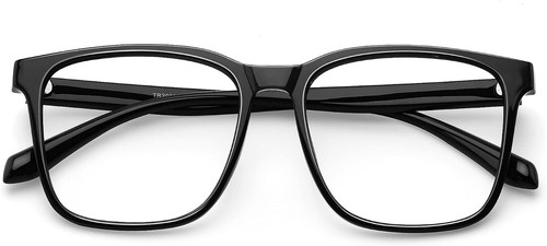 TEAPLMTT Oversized Square Blue Light Blocking Glasses anti Glare Computer Glasse