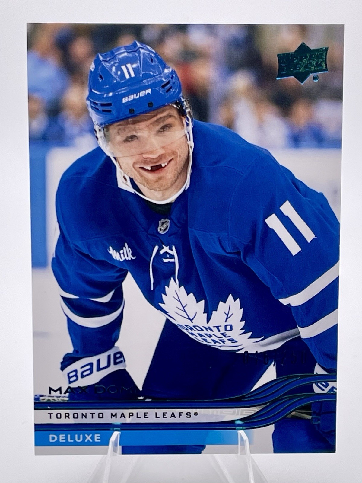 2025-26 Upper Deck Series 1 Max Domi Deluxe #/250 Toronto Maple Leafs
