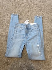 NWT American Eagle Women 0 Long High-Rise Jegging Next Level Stretch Jeans