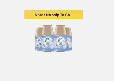 Glade Automatic Air Freshener Refill Clean Linen 6.2oz 2-Pack Odor Eliminator