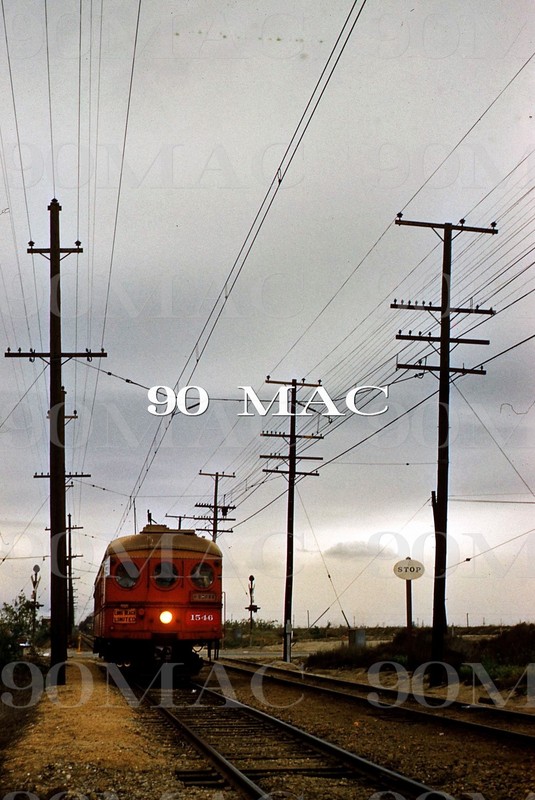 LAMTA/PERy. Car #1546. Del Amo Blvd. (CA). Original Slide 1959.