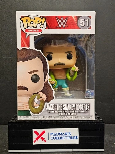 Funko Pop! WWE: Jake "The Snake" Roberts #51 - NIB w/protector