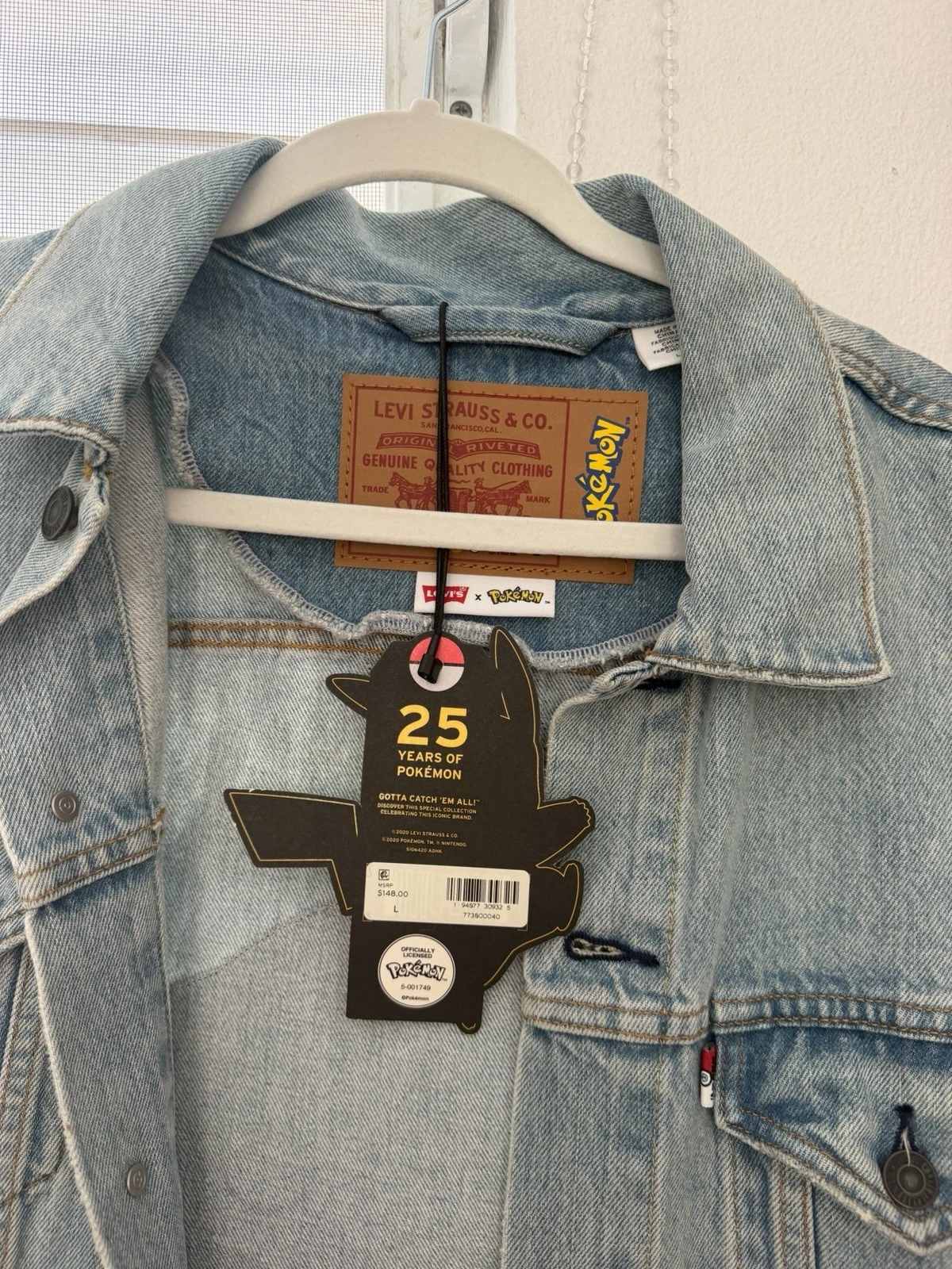 Levi's x Pokemon Pikachu denim jacket Brand new with tags never worn - product detail image 4