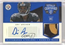 2014 Totally Certified Rookie Signatures Mirror Blue 6/10 Dri Archer Auto 6ns