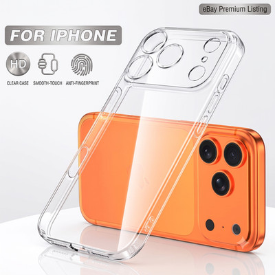 Fr Apple iPhone 18 17 Pro Max Clear Case Shock Transparent Shockproof Full Cover