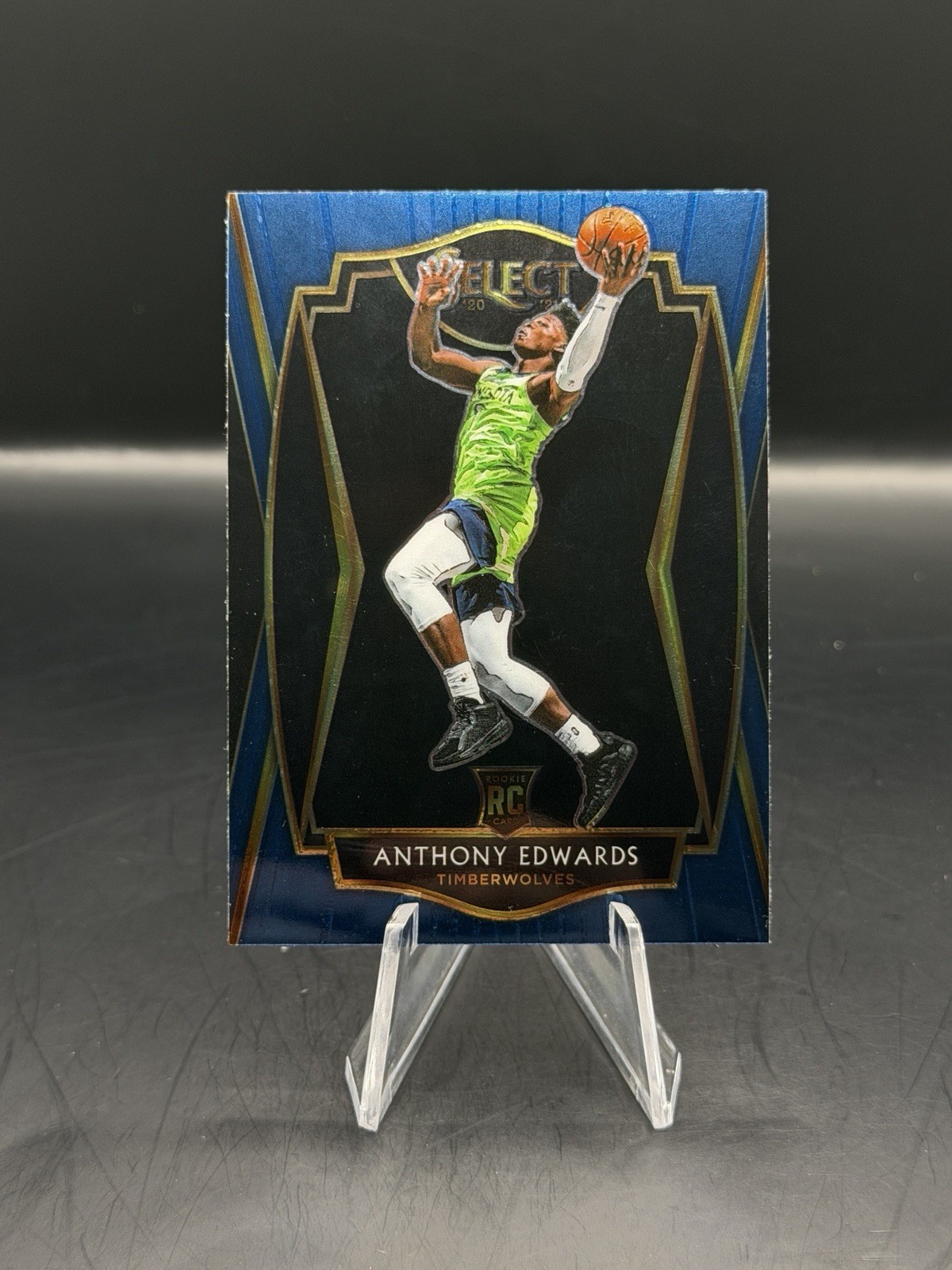 2020-21 Panini Select - Premier Level Anthony Edwards #169 Blue RC BUY 3 GET 1