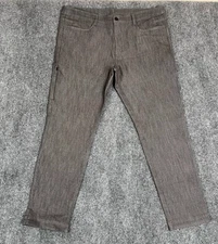 BYLT Everyday Pants 2.0 Straight Leg High Rise Stretch Gray Denim Mens Size 40