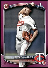 2025 Bowman #BP-90 Andrew Morris Prospects Fuchsia #/299
