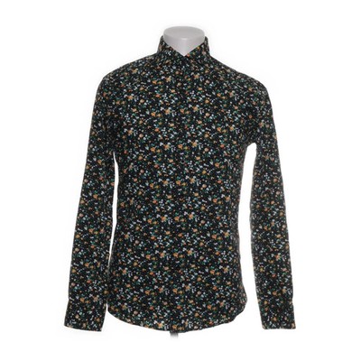Grand Frank, Hemd, Größe: 39/40, SLIM FIT, Schwarz/Mehrfarbig, Baumwolle #tPm