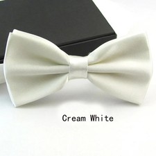 Smart Bow Tie Neck Mens Tie Satin Dickie Bow Fancy Dress Wedding Plain Pre-Tied