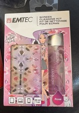EMTEC Fashion Screen Cleaning Kits-Micro Fiber Cloth Spray-Orange Rose-Both