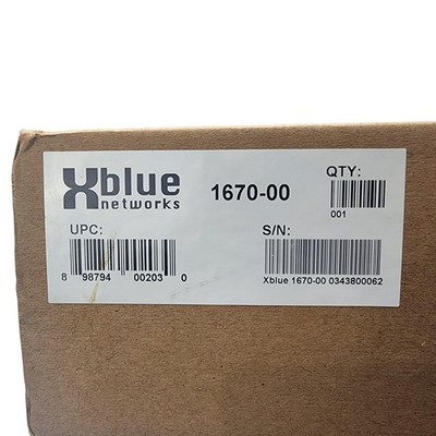 Xblue Networks X16 Digital Office Phone 1670-00 Black Silver New Open Box LCD