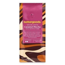 Caramel Mocha Flavored Ground Coffee Medium Roast 12 oz Bag