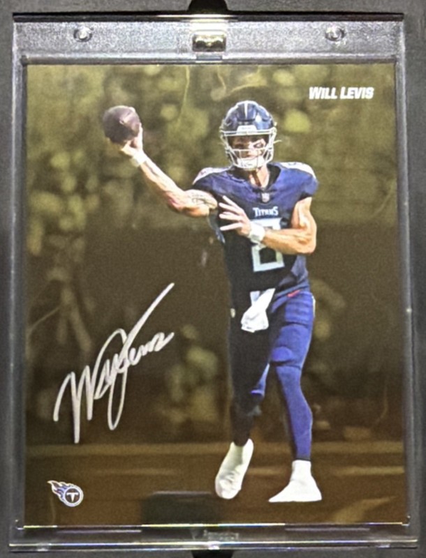 2024 Fanatics Emanate Will Levis Autograph /50 Gold  Tennessee Titans NFL