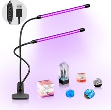 inShareplus LED UV Light Dual Head with USB, 395nm-405nm Two head, Long