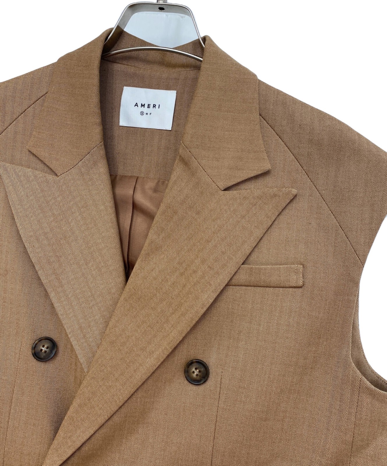 Ameri/ (Ameri) Vest Brown Size: S Unused - image 3